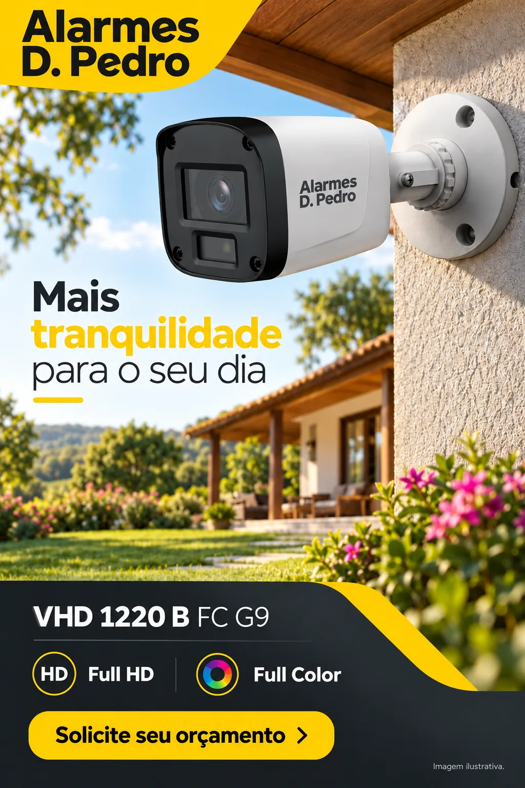 Câmera Alarmes D. Pedro VHD 1220 B FC G9