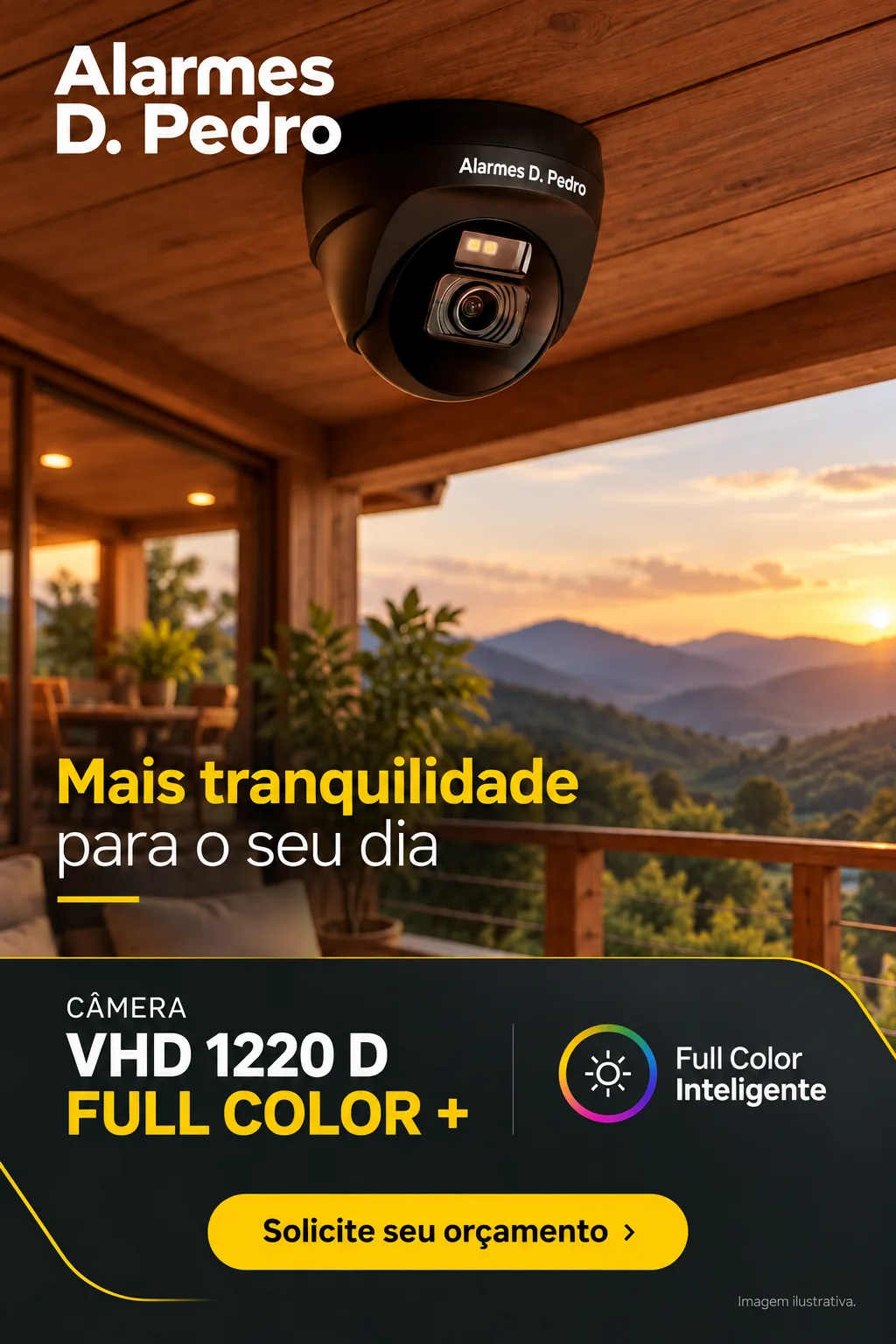 Câmera Alarmes D. Pedro VHD 1220 D Full Color +