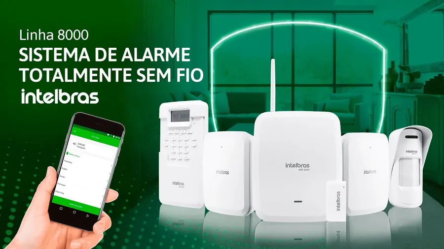 Sistema de alarme sem fio Linha 8000